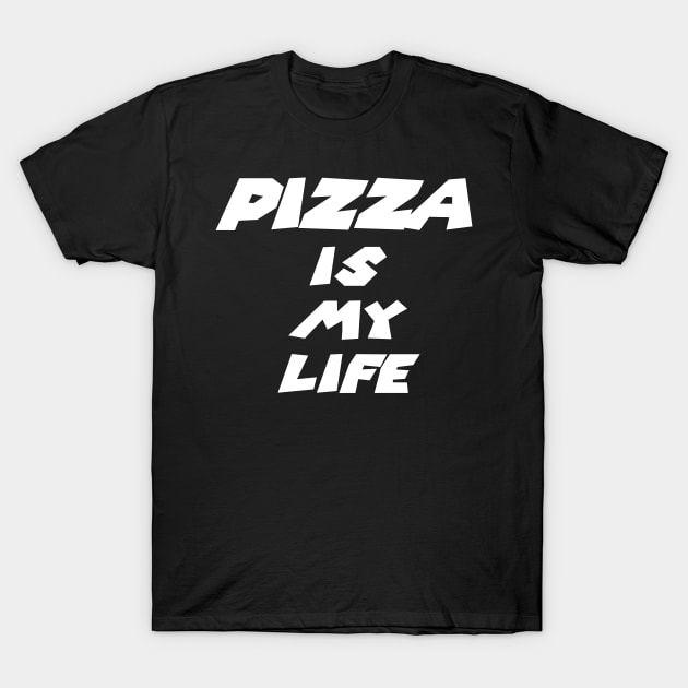 Pizza is my life Classic Funny Evergreen T-Shirt by PlanetMonkey